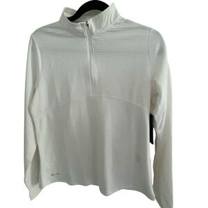 Nike Golf Dri Fit Long Sleeve 1/2 zip for Girls White  SZ XL